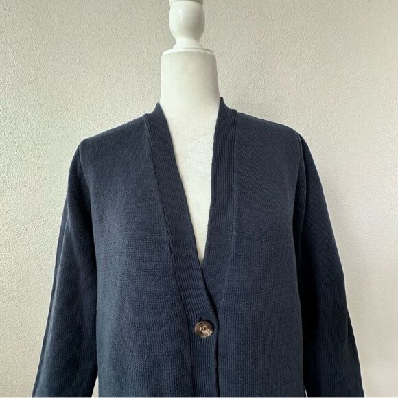 Jason Wu Blue Cardigan Button Down Oversized Chunky Pockets Size Small NWOT - Picture 4 of 13